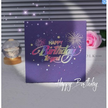 3D MUSIC BIRTHDAY GREETING CARD POP-UP CARD 