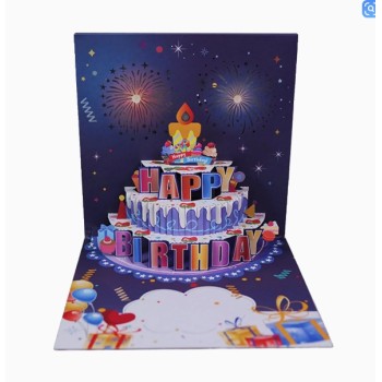 3D MUSIC BIRTHDAY GREETING CARD POP-UP CARD